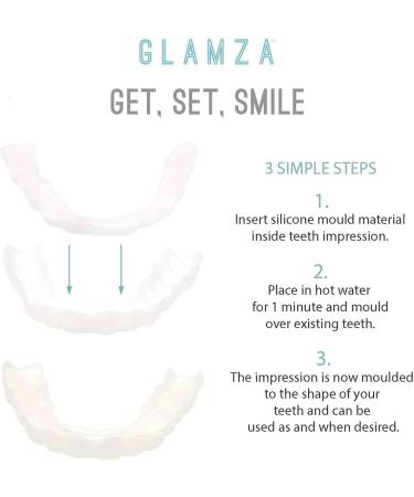 Instant Perfect Smile: 2-Part Artificial Teeth Set & Temporary Tooth Repair for Missing or Broken Teeth - Buy Online on GoSupps.com