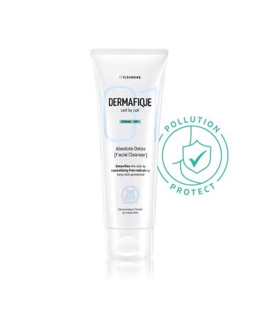 Derma.fique Absolute Detox Facial Cleanser 100ml with Bio-Active Cellulose Beads Vitamin E Enriched Face Wash