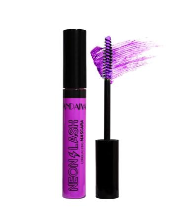 HISUNBEN Lilaccolored fluorescent mascara voluminous and lengthening mascara for eyelashes waterproof longlasting not tested on animals vegan eye makeup