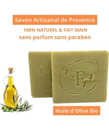  LiFyt Natural Soap from Provence Pure Olive Oil Gentle and Overgreasy Body Care Handmade Product Fragrance Free - Buy Online on GoSupps.com