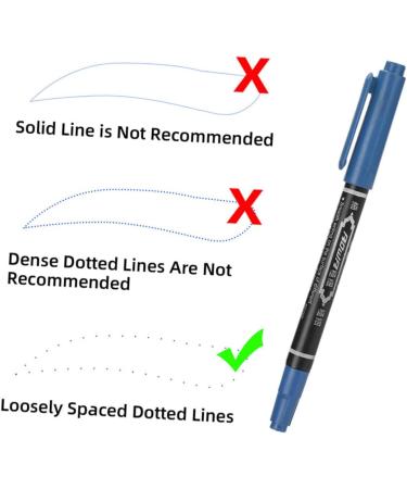 FOMIYES 40 Pcs Eyebrow Marker Pen Tattoos Accessory Marker Pens Cosmetic Liner Plastic Eyebrow Pencil - Buy Online on GoSupps.com