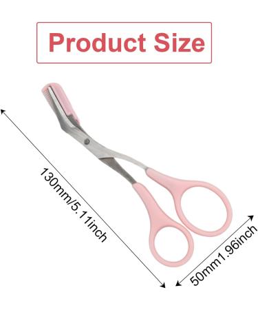 Eyebrow Trimmer Scissors Women with Comb Eyelash Hair Cut Stainless Steel Cut Eyebrows Shaping Tool Precision Eyebrow Scissors Small Detachable Eyebrow Grooming Beauty Tool for Men Women - Buy Online on GoSupps.com