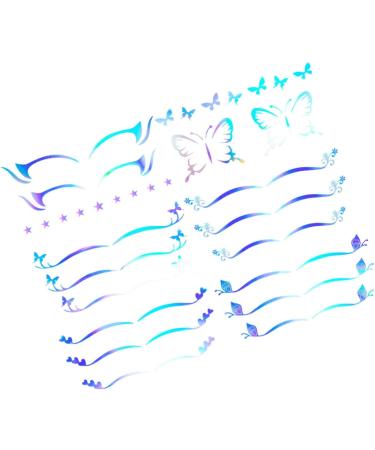 Healvian 30 Sheets Eyeliner Sparkle Stickers Boho Face Stickers Eye Shadow Makeup Stickers Eye Glitter Cling 1 count (Pack of 1) As Shownx5pcs - Buy Online on GoSupps.com