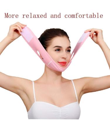 Face Slimming Strap V Shaped Slimming Mask Double Chin Reducer Pain-Free Facial Lifting Bandage For Eliminates Sagging Skin Lifting Firming anti wrinkle anti aging (Pink) - Buy Online on GoSupps.com
