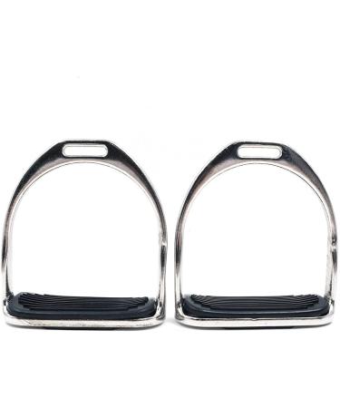 Namvo Safety Horse Stirrups Iron 1 Pair Wide Track Horse Riding Stirrup with Non-slip Rubber Pad Equestrian Supplies for Horse Riding - Buy Online on GoSupps.com