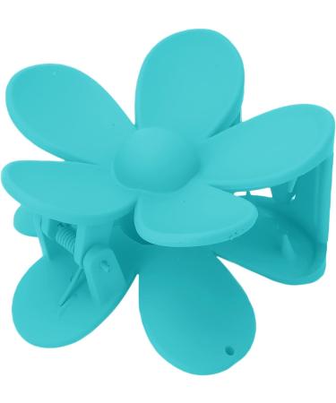 Hair Clip Hair Accessories Double Lock Tooth Design Flower Hair Clip Big Non Slip Matte Cute Women Girls Hair Accessories for Thick Normal Thin Hair(Peacock blue) - Buy Online on GoSupps.com