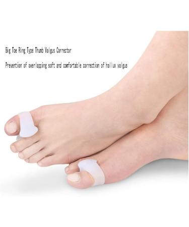 DEAVER Hallux Valgus Corrector Toe Separation Set - Silicone Bunion Straightener & Protector for Men and Women - Foot Pain Relief (4 pairs) - Buy Online on GoSupps.com