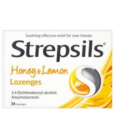 Strepsils Honey and Lemon Lozenges (36 Lozenges)