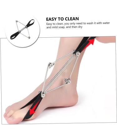 FRCOLOR 2 Pcs Bunion Corrector Straps - Elastic Waist Belt Leash Holder for Valgus Correction and Toe Alignment - Black, Pack of 2 - Buy Online on GoSupps.com