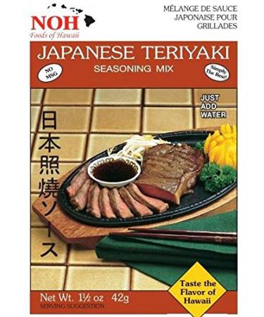 NOH Japanese Teriyaki, 1.5-Ounce Packet, (Pack of 12)