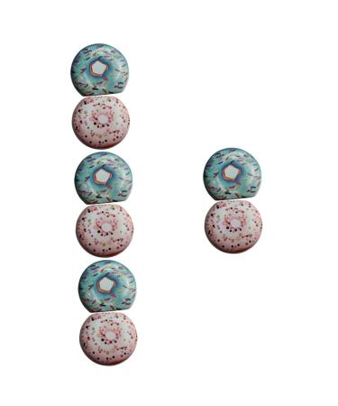 Gleavi 8 sentences contact lens foil mirror film container small contact lens container contacts case color contact cover contact case form plastic travel make-up mirror etui