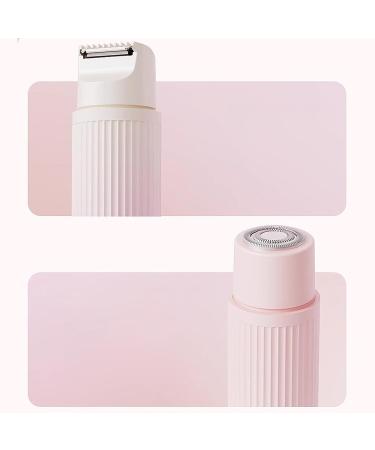 Qfdiwr Bikini Trimmer for Women 2in1 Womens Shaver Pubic Hair Trimmer Facial Hair Electric Shaver Leg and Body Care Product Pink - Buy Online on GoSupps.com