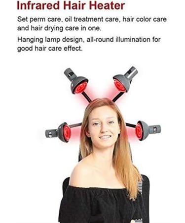 Professional 5 Head Infrared Heat Lamp - Flexible Arm Hair Color Processor & Dryer for Salon & Barber Styling - Buy Online on GoSupps.com