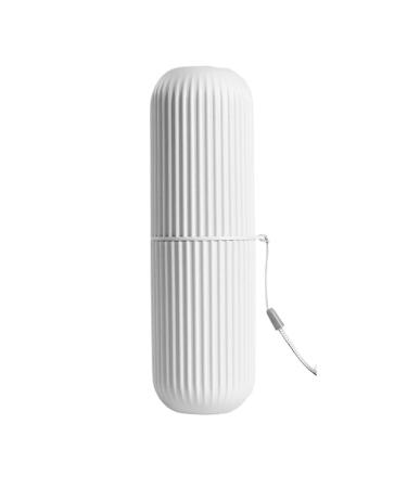 Digjobk toothbrush toothbrush Storage Case Portable Toothpaste Holder Box Organizer HouseHold Storage Cup for Outdoor Travel Bathroom (Color: Light Gray) 190*60 Light Gray