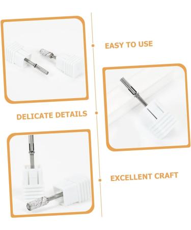 Healeved Nail Shank Stainless steel Bitstock replacement head polisher nail bits manicure sanding heads Nail flakes nail drill bits polishing head supplies manicure nail art tools portable - Buy Online on GoSupps.com