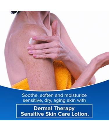 Dermal Therapy Sensitive Skin Lotion - 15% Allantoin & 10% Shea Butter for Eczema Relief - Soothing Non-Irritating Lotion - 8 fl oz / 240 ml - Buy Online on GoSupps.com