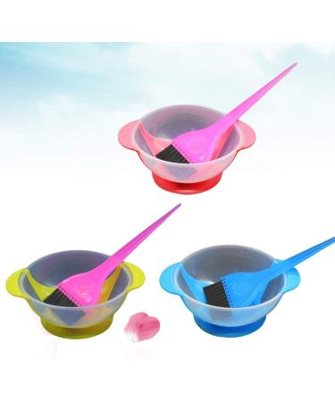 Beaupretty Salon Hair Coloring Dyeing Kit Plastic Hair Coloring Bowls Applicator Hair Dye Brush Tint Tool for DIY 3set - Buy Online on GoSupps.com