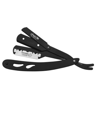 Professional Stainless Steel Straight Razor with 100 Single Edge Blades - Ideal for Barber Shaving, Moustache & Beard Trimming - Buy Online on GoSupps.com