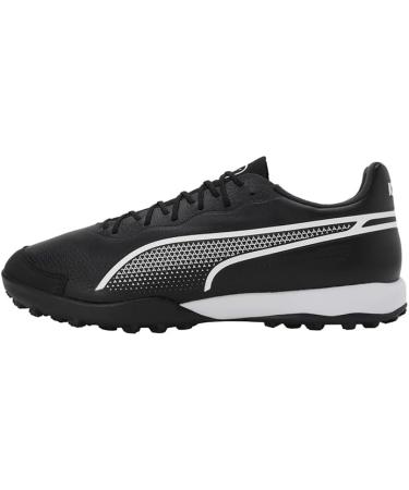 PUMA Unisex King Pro TT Football Boots - Size 45 EU | Black & White Soccer Shoes for Optimal Performance - Buy Online on GoSupps.com