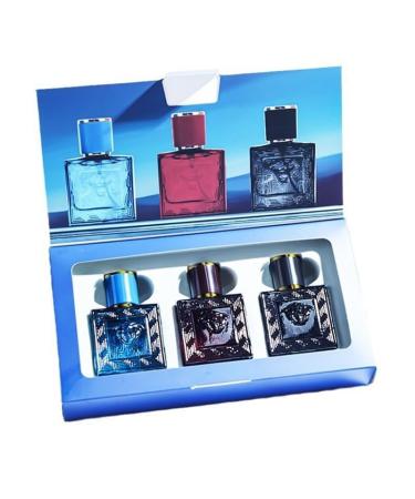 Love God Perfume Set Men's Perfume Gift Box Men's Perfume Oceanic Tones Perfume Fresh Light Natural Perfume 3X30ML Total 90ML (3 Liquid Volume Ounces)