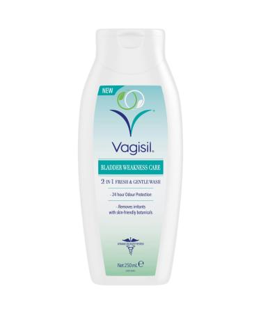 Vagisil Bladder Weakness Care 2-in-1 Fresh & Gentle Intimate Wash For Sensitive Skin 24 Hour Odour Protection Includes Aloe & Chamomile 250ml