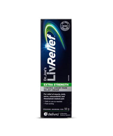 LivRelief Natural Extra Strength Chronic Angry Pain Relief Cream 50 g