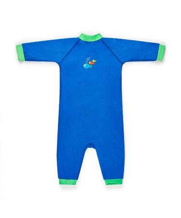Swimbest Warmsuit - Fleece Lined Warm Baby Swimming Costume with 50+ UV Protection Blue 0-3 Months - Buy Online on GoSupps.com