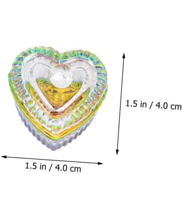 Ipetboom 1 Set Nail Art Crystal Cup Nail Glass Dish Glass with Lid Nail Liquid Nail Painting Drawing Pens Liquid Powder Dish Nail Brush for Acrylic Application Nail Kits Tool With Cover Abs - Buy Online on GoSupps.com