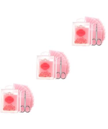 FOMIYES Double Sided Tape 3 Sets Lace Side Sticky for Women Eye Tool Traceless Invisible Tweezer Girls Double Mesh Woman 6.9X5.1cmx3pcs Transparentx3pcs