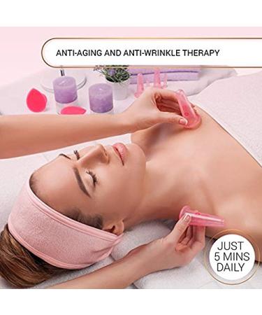Silicone Facial Cupping Therapy Set - 4 Cups + Free Exfoliating Brush - Anti-Wrinkle & Anti-Aging - Hygienic Face & Eye Massage Kit - Buy Online on GoSupps.com