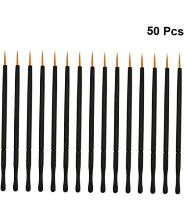 FOMIYES 50pcs White Eyeliner T Tool Gel Eyeliner Eye Makeup Tools Eyeliner Brush Liquid Eyeliner Soft Head 10X0.5cm Orange - Buy Online on GoSupps.com