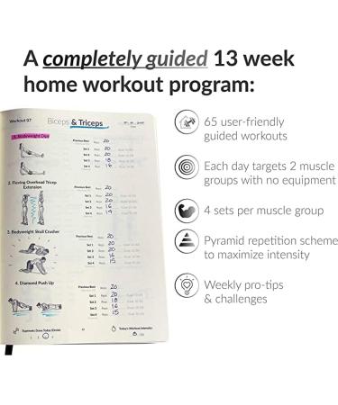 Bodyweight Home Workout Journal: 13-Week Program | No Equipment Needed Fitness Planner - Buy Online on GoSupps.com