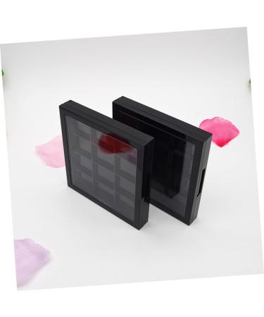 WOONEKY 4 Pcs 12 Empty Eyeshadow Dish Makeup Pallets for Women Travel Eyeshadow Highlight Empty Makeup Black - Buy Online on GoSupps.com