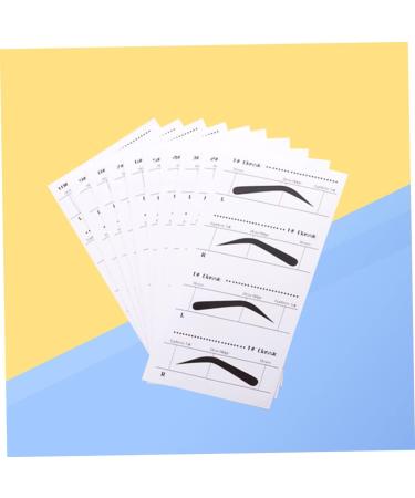 Mikinona Mikinona 10 Pieces Eyebrow Shaping Stencils Eyebrow Shaping Kit Eyebrow Kit With Stencil Eyebrow Stencils On Eyebrow Card Perfect Stickers - Buy Online on GoSupps.com
