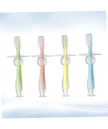 Minkissy Silicone Toddler Toothbrush - 8 Pack Bristle Infant Training Brush for Healthy Teeth Care - Buy Online on GoSupps.com