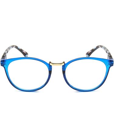 Ery Fashion Reading Glasses - Anti-Blue Light Progressive Multifocal Readers for Men & Women - HD Printed Spring Hinges +2.00 Blue - Buy Online on GoSupps.com
