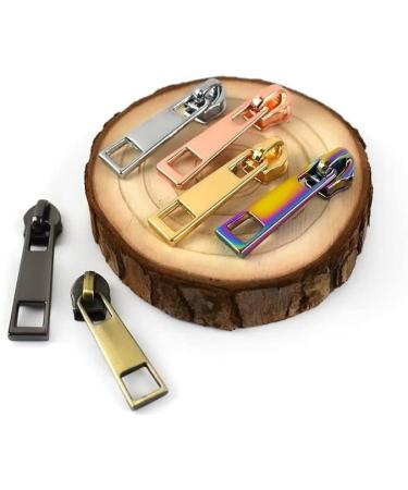 Zip replacement puller Zipper Slider 10Pcs 3# 5# for Nylon Zippers Purse Pocket Zip Head Zips Tailorsories(Color : Gold No5) (Color : Gold No5) (Color : Colored No5) - Buy Online on GoSupps.com