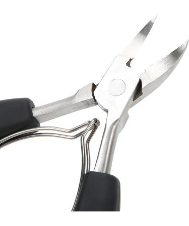 Cuticle Scissors Ingrown Toenail Clipper Stainless Steel Convenient Thick Ingrown Toe Nail Clippers for Correct Embedded Nails Relieve Pain(Black) - Buy Online on GoSupps.com