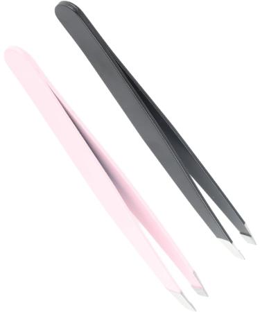 Buy Durable Stainless Steel Eyebrow Clips - 2 Pieces Tweezers for Precision Facial Hair Removal | Portable Beauty Tool for Everyone - Buy Online on GoSupps.com