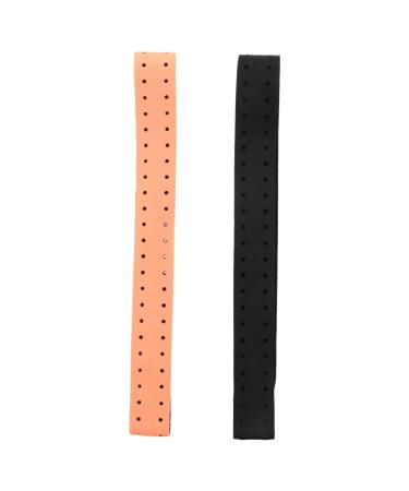 Bdukbduk 2 Pack Heart Rate Monitor Replacement Wristband Adjustable Breathable Black + Orange