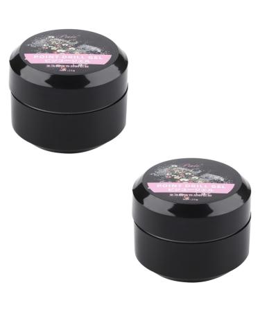 2 Pcs Disposable Glue Nail Art Glue Nail Art Drill Glue Nail Rhinestone Sticking Gel Nail Diamonds Rhinestones Nail Art Sticking Accessory Manicure Diy Glue Liquid Gem Glue Hard 5x4cmx2pcs As Shownx2pcs