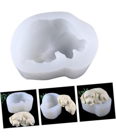 IMIKEYA Dog Fondant Molds 2pcs Mold White Cake 3D Silica Gel Decorate Baking Fondant Mold 10.8X8.5X5CMx2pcs - Buy Online on GoSupps.com