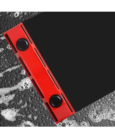 Glass Wiper Wiper Glass Double-sided Strong Magnetic High Suction Household High-level Cleaner For High-rise Window Cleaning Red - Buy Online on GoSupps.com