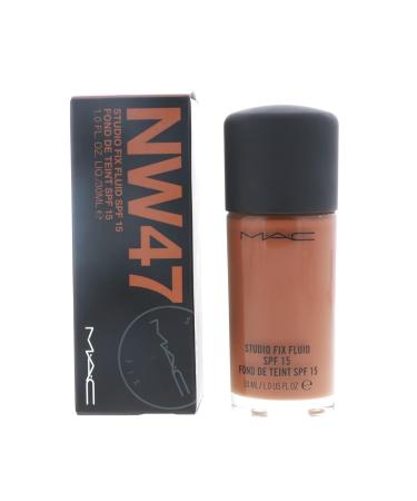MAC Studio Fix Fluid Natural Matte Foundation SPF 15 1 oz (Nw47) - Full Coverage Foundation - Buy Online on GoSupps.com