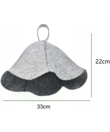 2-Pack Filz Sauna Caps | Universal Sauna Accessories for Men & Women | Gray Sauna Hats - Perfect Gift for Sauna Lovers - Buy Online on GoSupps.com