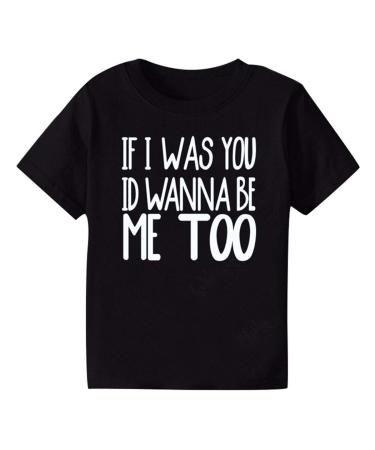 Newborn Loose Blouse Short Sleeve Boy Girl Round Neck Letter Print T Shirts Tie Tee Tops Clothes Meisiqw Black Large