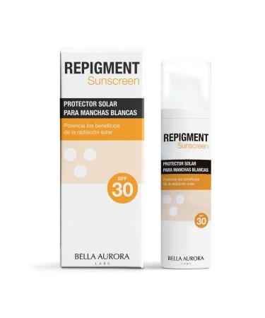 BELLA AURORA BELLA AURORA - Repigment SunScreen SPF 30 75 ml sunscreen cream for pigmentation deficient skin power sun benefits reduces the appearance of white spots with melitane and antioxidants