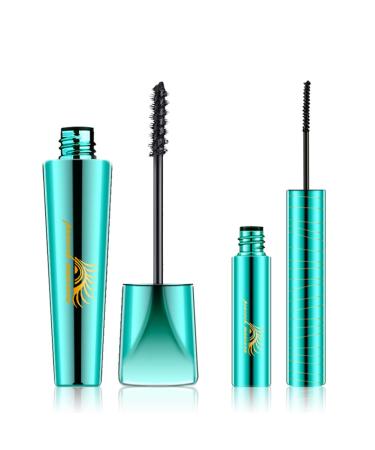 2pcs Waterproof 4D Fiber Lash Mascara Set - Long Lasting & Smudge-Proof with 360 Brush - Black - Buy Online on GoSupps.com