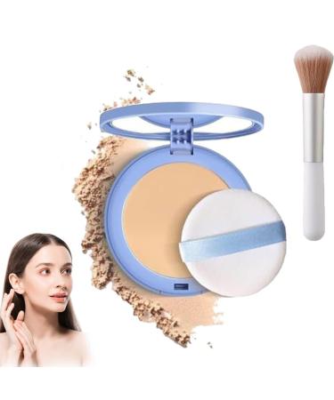 HFMLU Matte Wet And Dry Powder GAGK Matte Perfection Pressed Powder GAGK Oil Control Powder Matte Smooth Setting Powder Makeup Waterproof Long Lasting Finishing Face Powder 2 NATURAL BEIGE