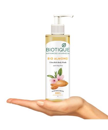 Biotique Almond Oil Ultra Rich Body Wash - Nourishing Botanical Extracts | 200 ml - International Shipping Available - Buy Online on GoSupps.com